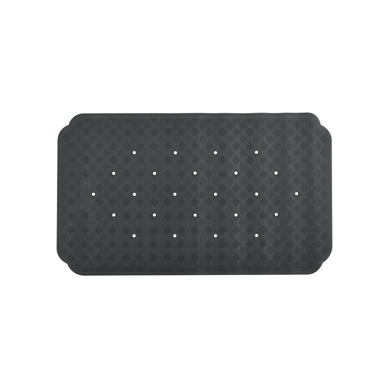 spirella Tapis Fond de baignoire Caoutchouc RUBY 70x40cm Gris Foncé Spirella