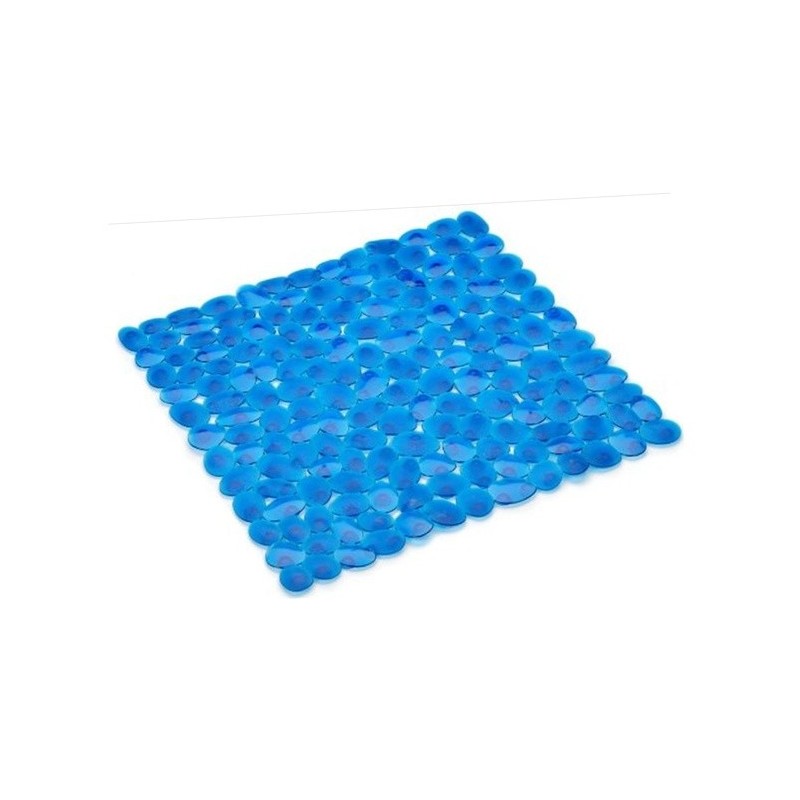 spirella Tapis fond de baignoire PEBBLE 54x54cm Bleu clair Spirella