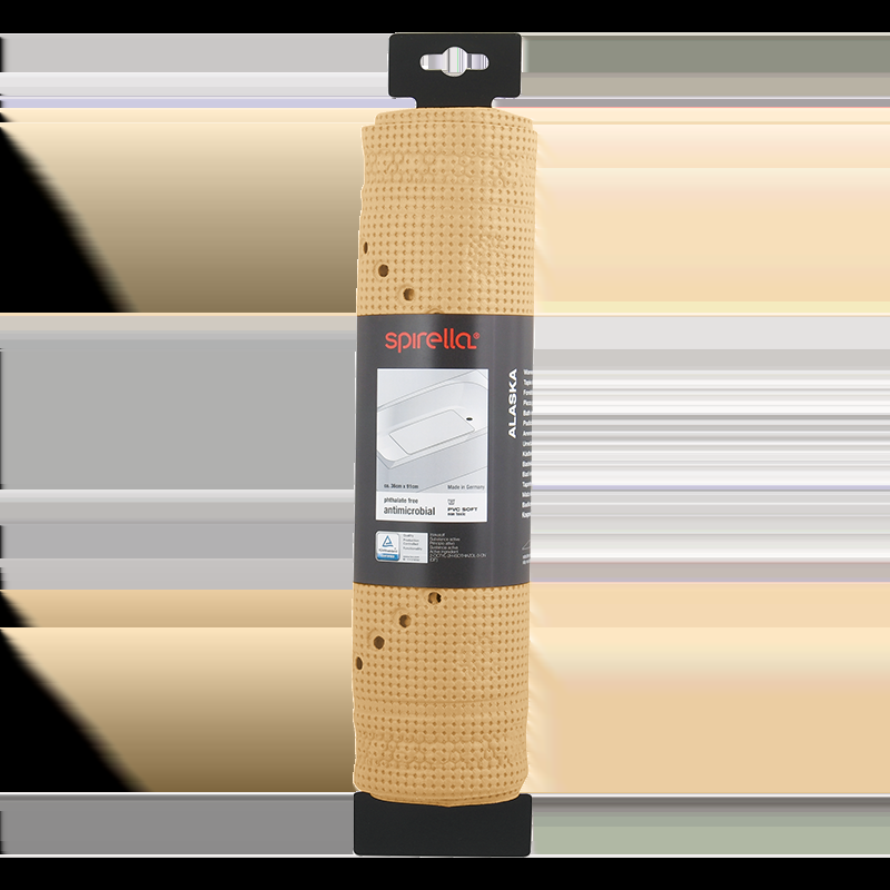 Spirella Tapis Fond De Baignoire PVC ALASKA 71x36cm Beige Bahamas Spirella