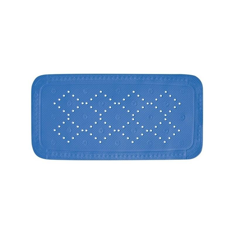 spirella Tapis Fond de baignoire PVC ALASKA 71x36cm Bleu Electrique Spirella