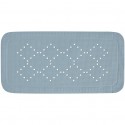 Spirella Tapis Fond De Baignoire PVC ALASKA 91x36cm Gris Clair Spirella