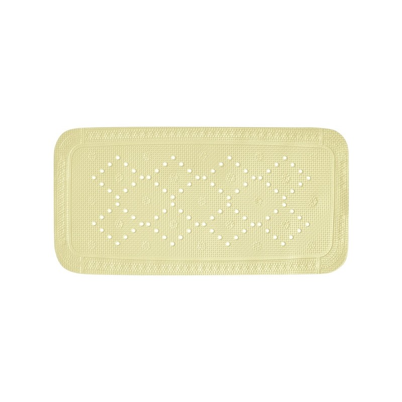 spirella Tapis Fond de baignoire PVC ALASKA 91x36cm Jaune Clair Spirella