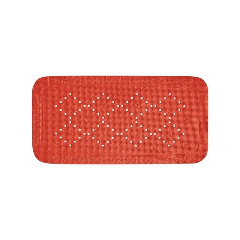 spirella Tapis Fond de baignoire PVC ALASKA 91x36cm Rouge Spirella