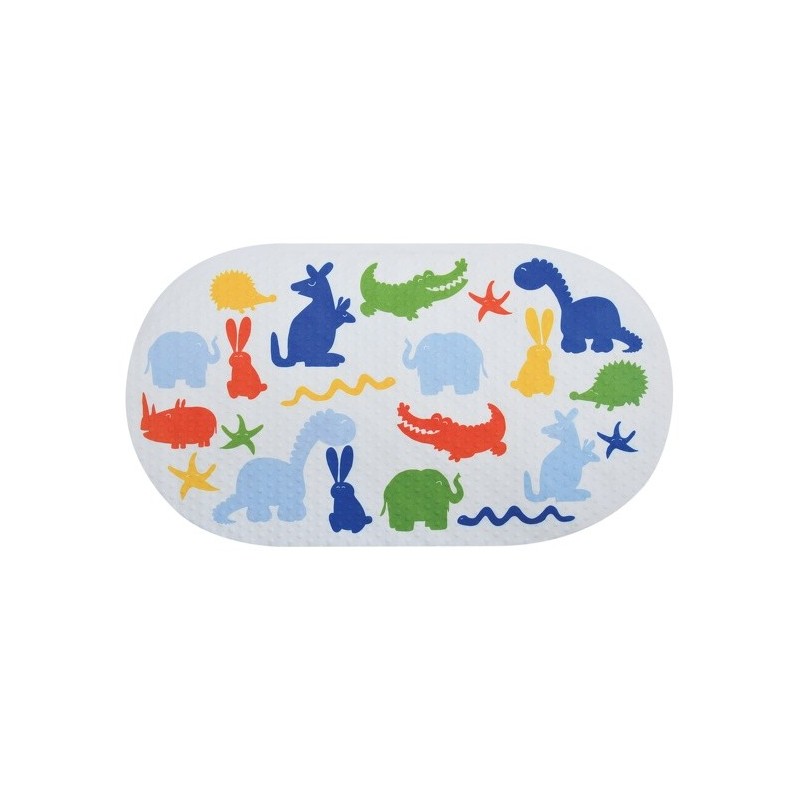 spirella Tapis Fond de baignoire PVC Antiderapant ZOO 69x39cm Multicolor MSV