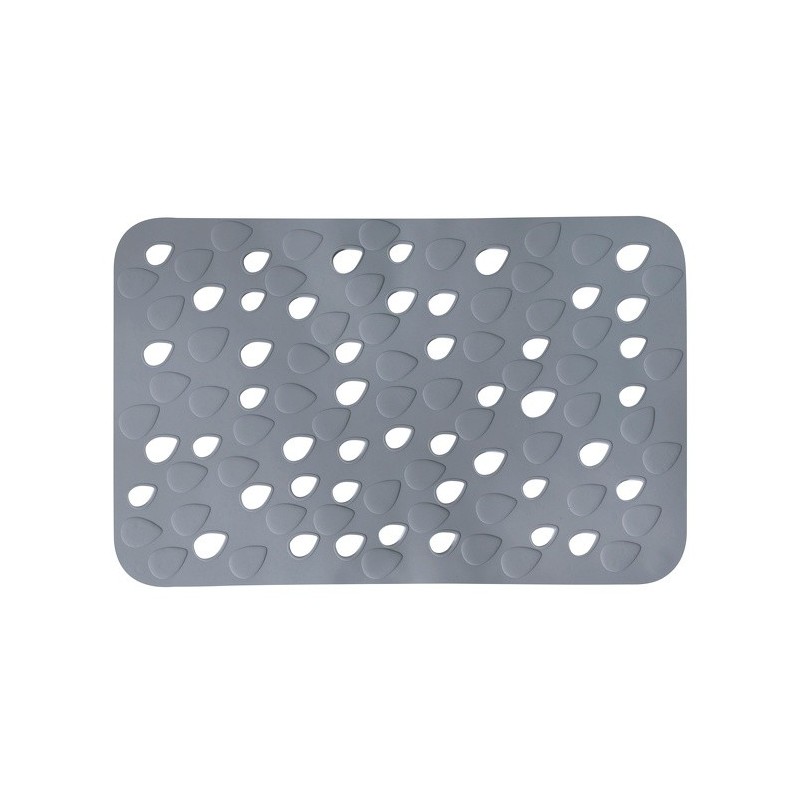 spirella Tapis Fond de baignoire PVC DROPS 35x53cm Gris Spirella