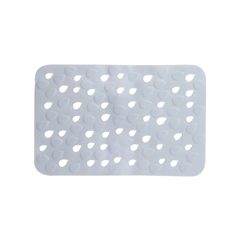 spirella Tapis Fond de baignoire PVC DROPS 53x35cm Gris Spirella