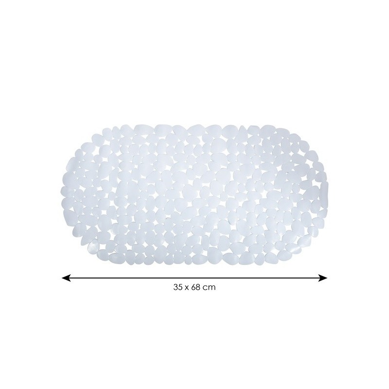 Spirella Tapis Fond De Baignoire PVC GALETS 35x68cm Blanc MSV