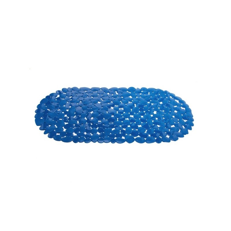 Spirella Tapis Fond De Baignoire Pvc GALETS 35x68cm Bleu Marine MSV