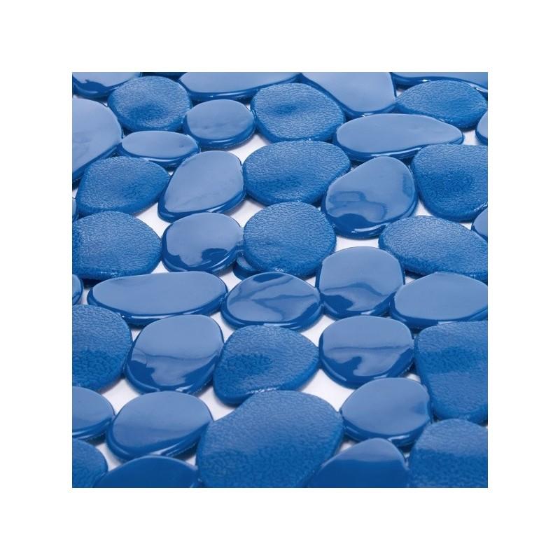Spirella Tapis Fond De Baignoire Pvc GALETS 35x68cm Bleu Marine MSV