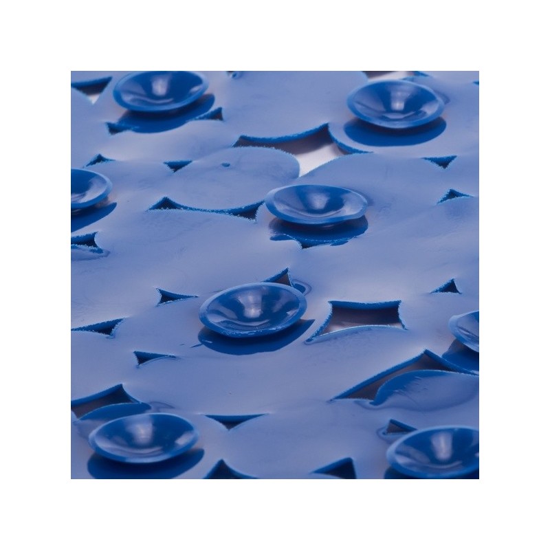 Spirella Tapis Fond De Baignoire Pvc GALETS 35x68cm Bleu Marine MSV
