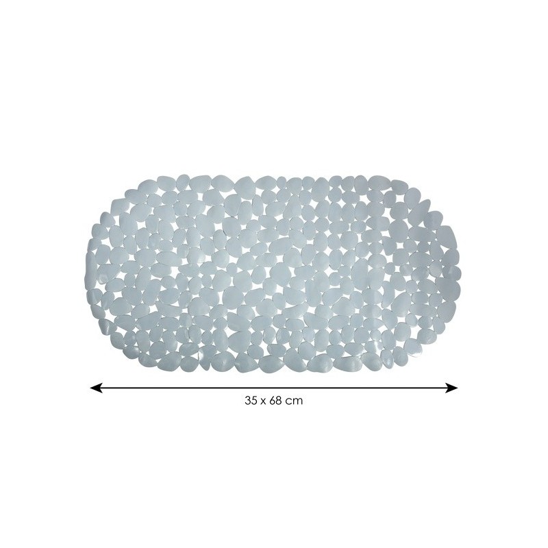 Spirella Tapis Fond De Baignoire Pvc GALETS 35x68cm Gris MSV