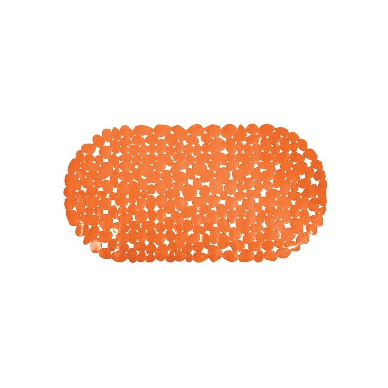 spirella Tapis Fond de baignoire PVC GALETS 35x68cm Orange MSV
