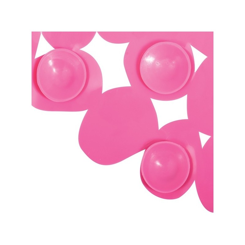 Spirella Tapis Fond De Baignoire PVC GALETS 35x68cm Rose Fuschia MSV