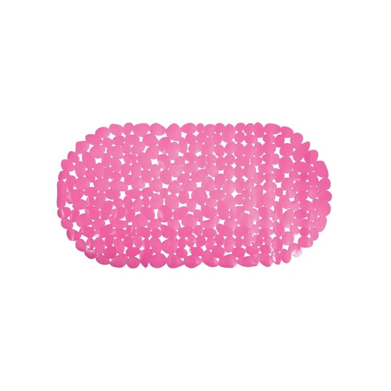 spirella Tapis Fond de baignoire PVC GALETS 35x68cm Rose Fuschia MSV