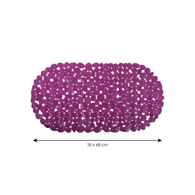 Spirella Tapis Fond De Baignoire PVC GALETS 35x68cm Violet MSV