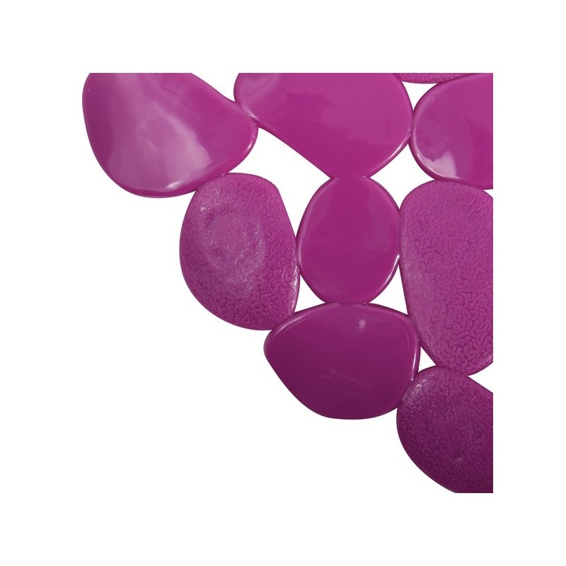 Spirella Tapis Fond De Baignoire PVC GALETS 35x68cm Violet MSV