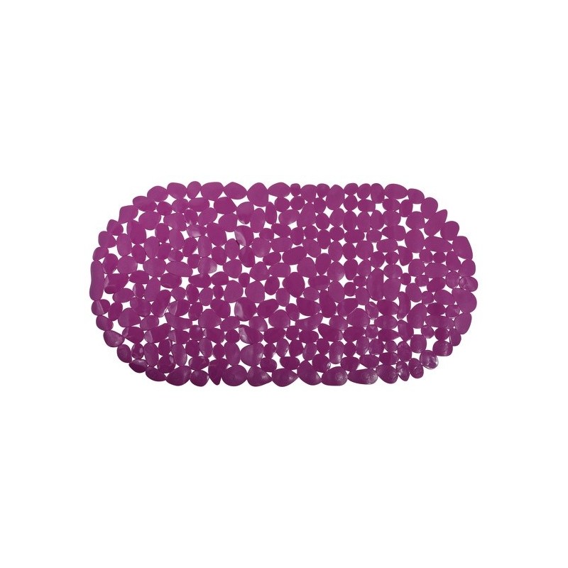 spirella Tapis fond de baignoire PVC GALETS 35x68cm Violet MSV