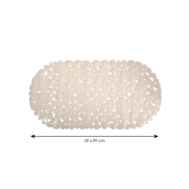 Spirella Tapis Fond De Baignoire PVC GALETS 39x99cm Beige MSV