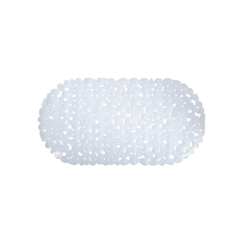 spirella Tapis Fond de baignoire PVC GALETS 39x99cm Blanc MSV