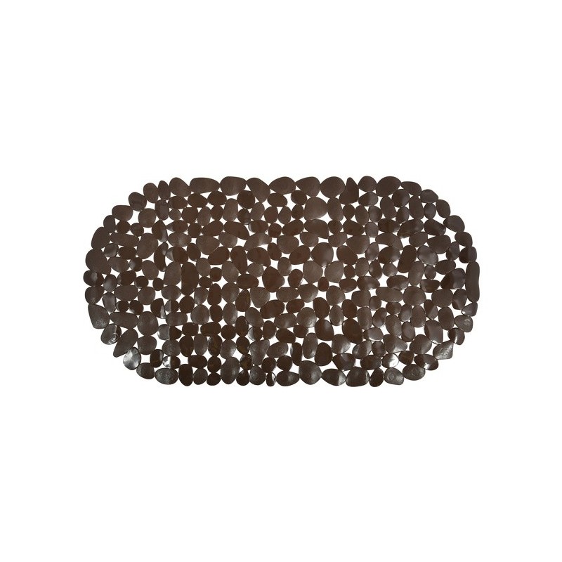 spirella Tapis Fond de baignoire PVC GALETS 39x99cm Chocolat MSV