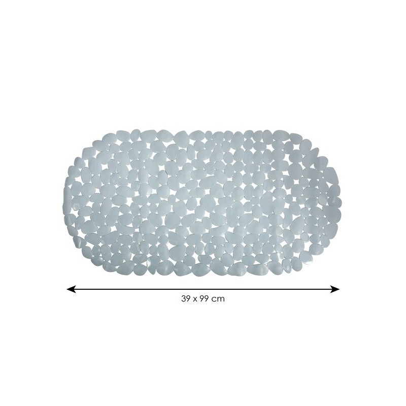 Spirella Tapis Fond De Baignoire PVC GALETS 39x99cm Gris MSV