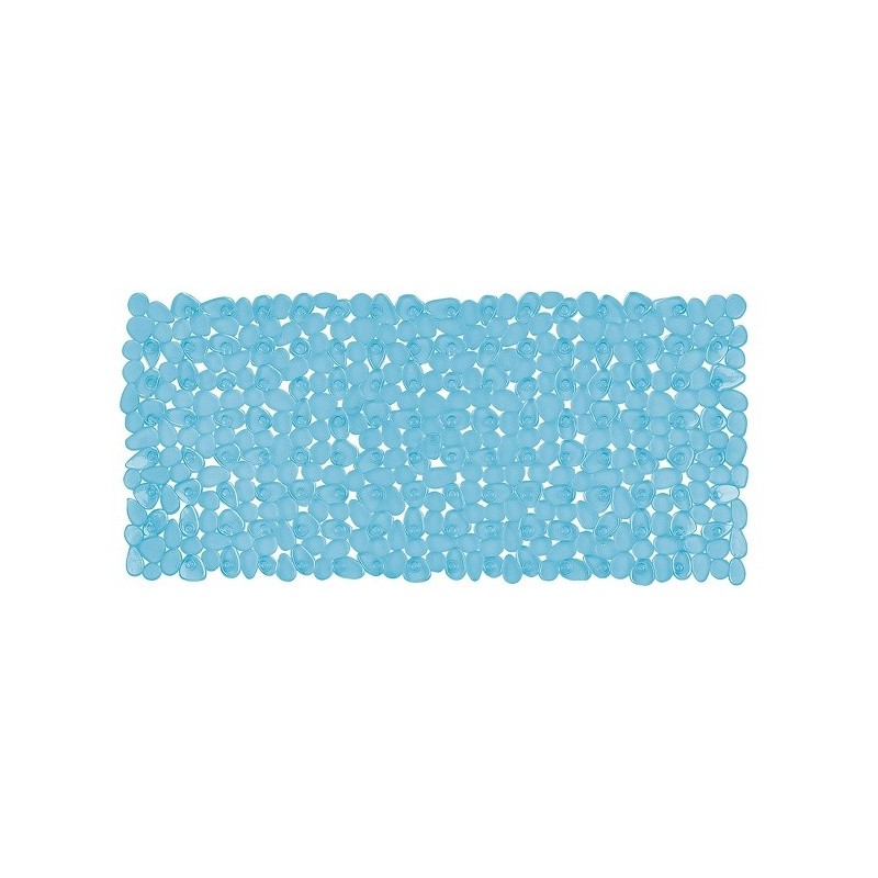 spirella Tapis Fond de baignoire PVC RIVERSTONE 75x36cm Bleu Clair Spirella