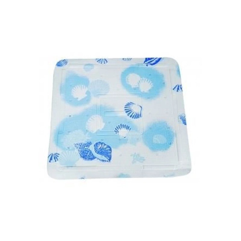 spirella Tapis Fond de de douche PVC COQUILLAGE 55x55cm Bleu MSV spirella Tapis Fond de de douche PVC COQUILLAGE 55x55cm Bleu MSV