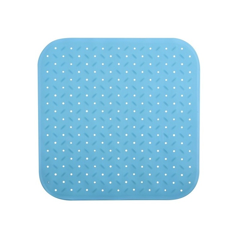 spirella Tapis Fond de douche antidérapant Caoutchouc CLASS 54x54cm Bleu Ciel MSV