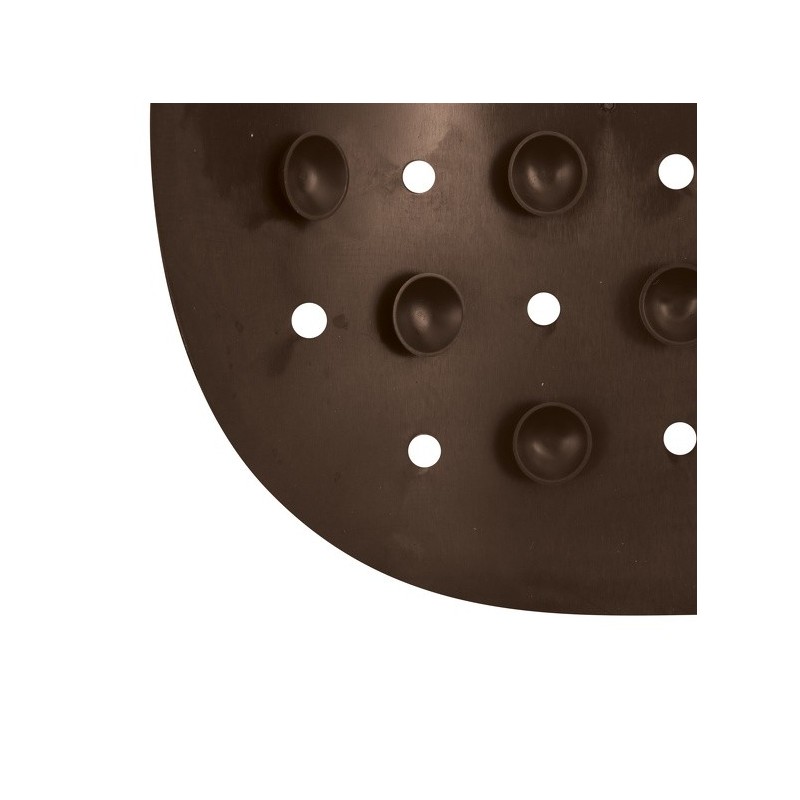 Spirella Tapis Fond De Douche Antidérapant Caoutchouc CLASS 54x54cm Chocolat MSV