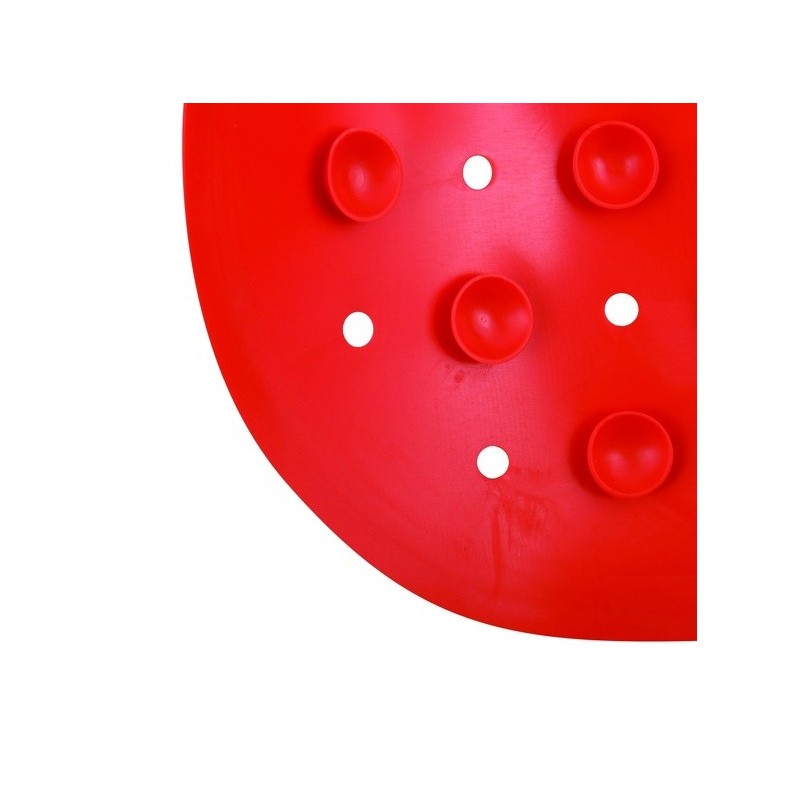 Spirella Tapis Fond De Douche Antidérapant Caoutchouc CLASS 54x54cm Rouge MSV
