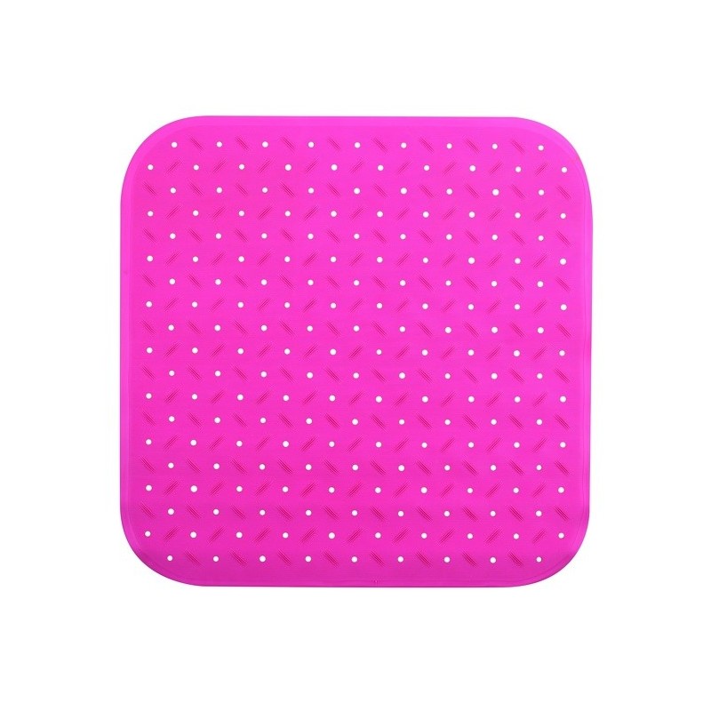 spirella Tapis Fond de douche antidérapant Caoutchouc CLASS 54x54cm Fuschia MSV