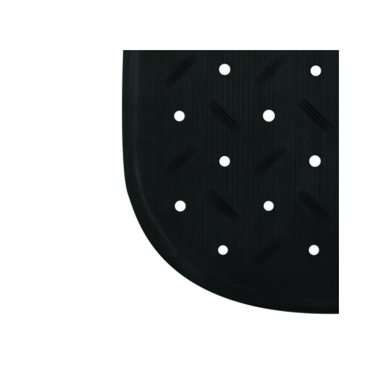 Spirella Tapis Fond De Douche Antidérapant Caoutchouc CLASS 54x54cm Noir MSV