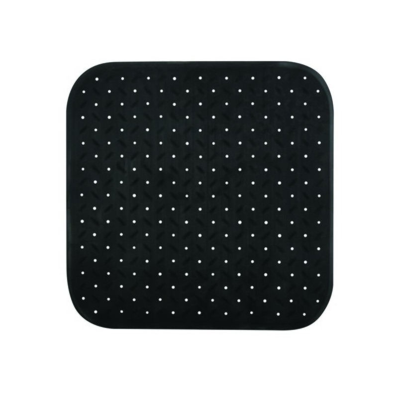 spirella Tapis Fond de douche antidérapant Caoutchouc CLASS 54x54cm Noir MSV