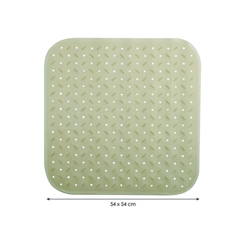 Spirella Tapis Fond De Douche Antidérapant Caoutchouc CLASS 54x54cm Beige MSV