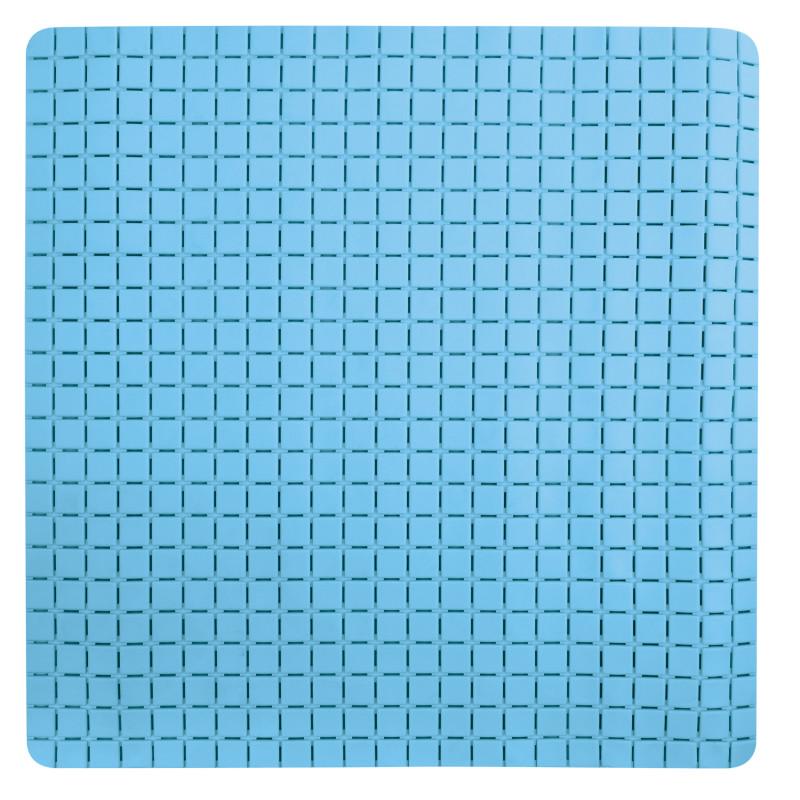 spirella Tapis Fond de douche antidérapant Caoutchouc QUADRO 54x54cm Bleu MSV