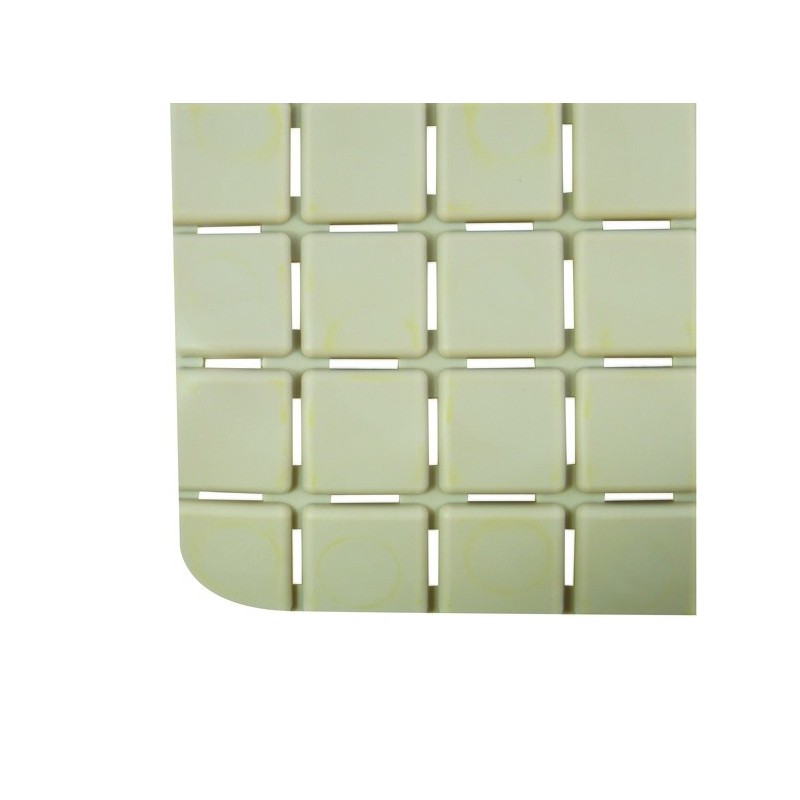 Spirella Tapis Fond De Douche Antidérapant Caoutchouc QUADRO 54x54cm Beige MSV
