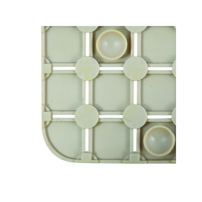 Spirella Tapis Fond De Douche Antidérapant Caoutchouc QUADRO 54x54cm Beige MSV