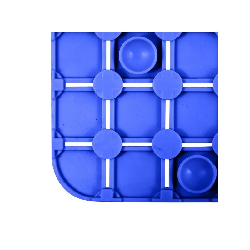 Spirella Tapis Fond De Douche Antidérapant Caoutchouc QUADRO 54x54cm Bleu MSV