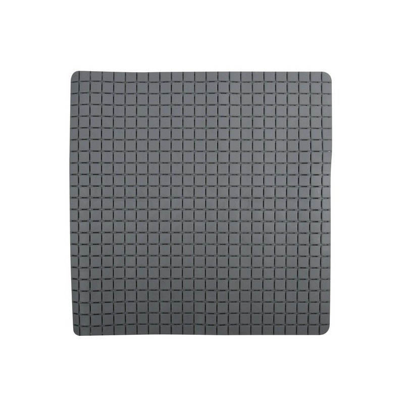 spirella Tapis Fond de douche antidérapant Caoutchouc QUADRO 54x54cm Gris MSV