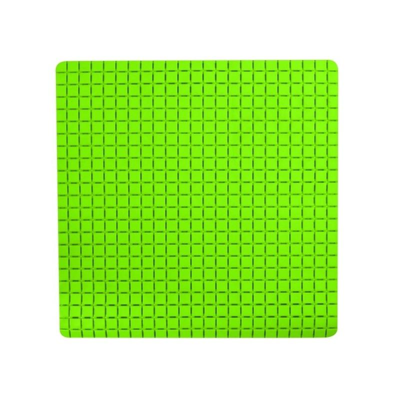 spirella Tapis Fond de douche antidérapant Caoutchouc QUADRO 54x54cm Vert MSV
