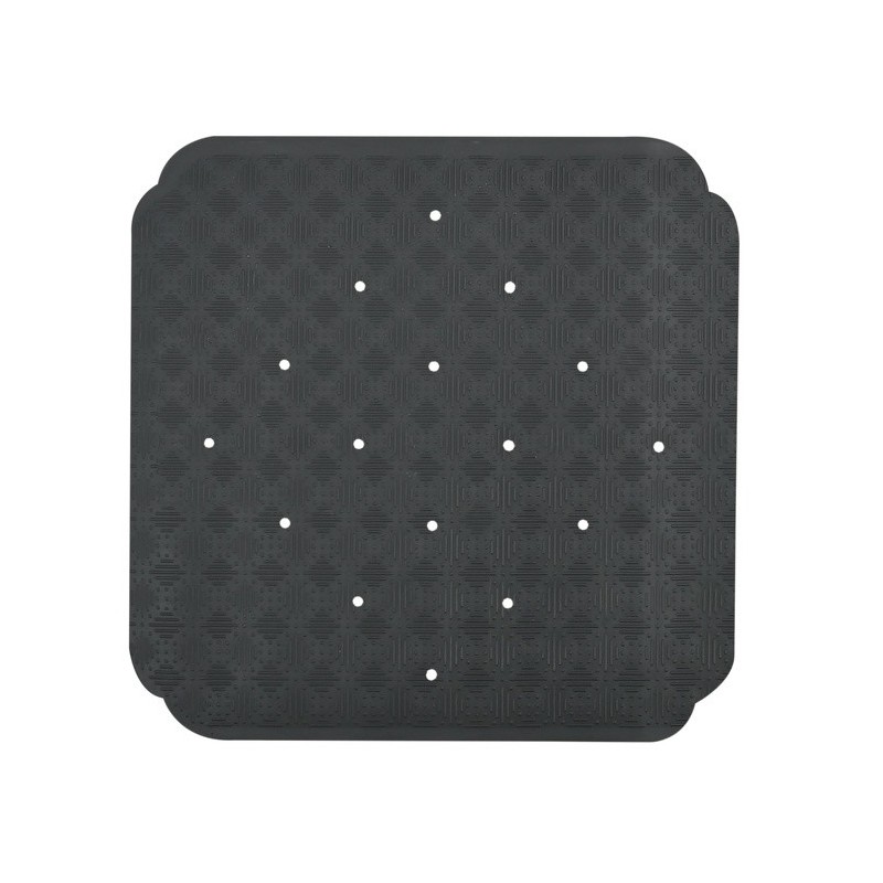 spirella Tapis Fond de douche Caoutchouc RUBY 53x53cm Gris Foncé Spirella