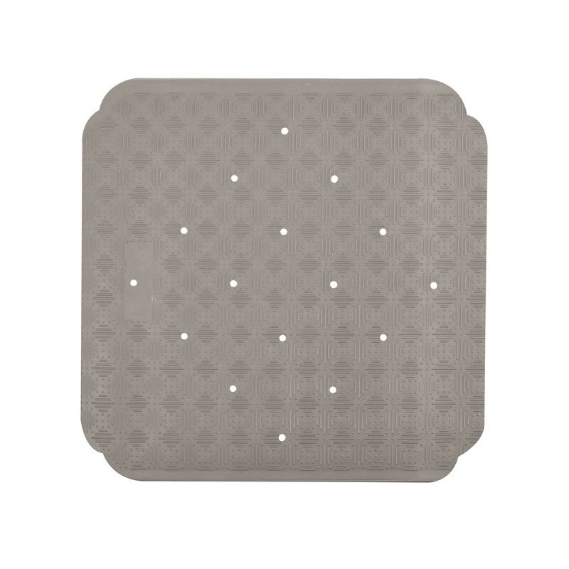 spirella Tapis Fond de douche Caoutchouc RUBY 53x53cm Taupe Spirella