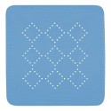 Spirella Tapis Fond De Douche PVC ALASKA 55x55cm Bleu Bermuda Spirella
