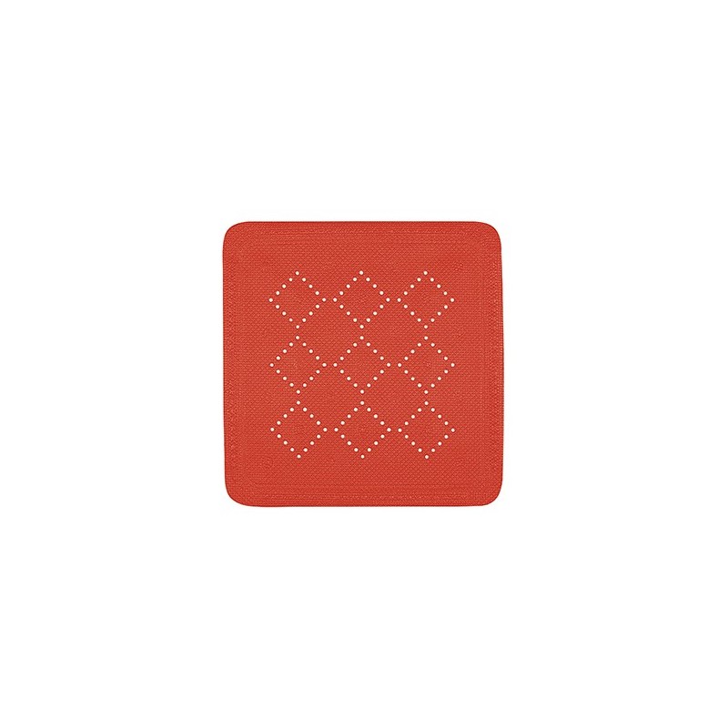spirella Tapis Fond de douche PVC ALASKA 55x55cm Rouge Spirella