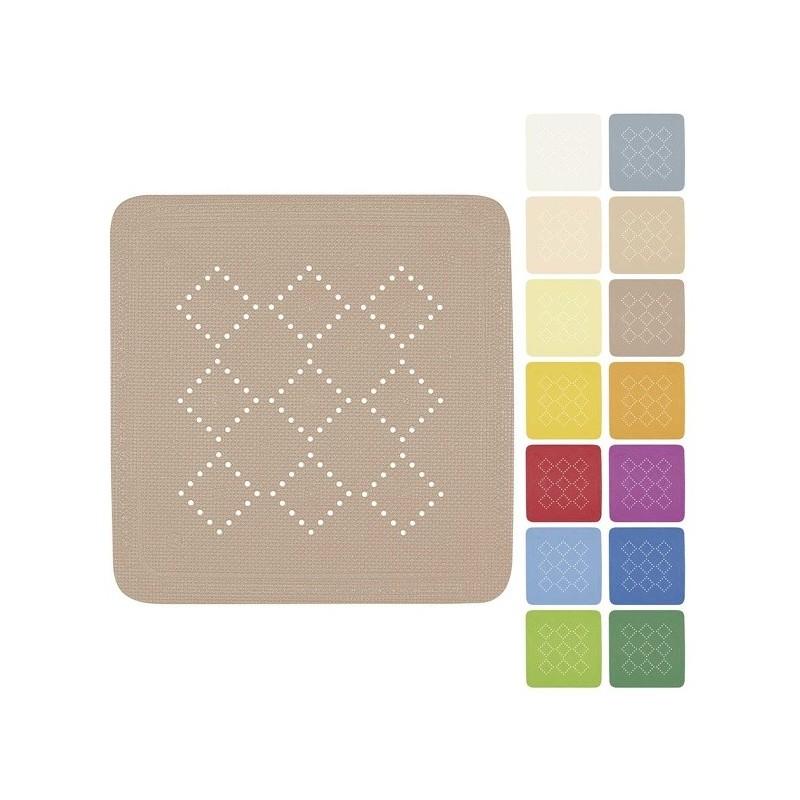 Spirella Tapis Fond De Douche PVC ALASKA 55x55cm Taupe Spirella