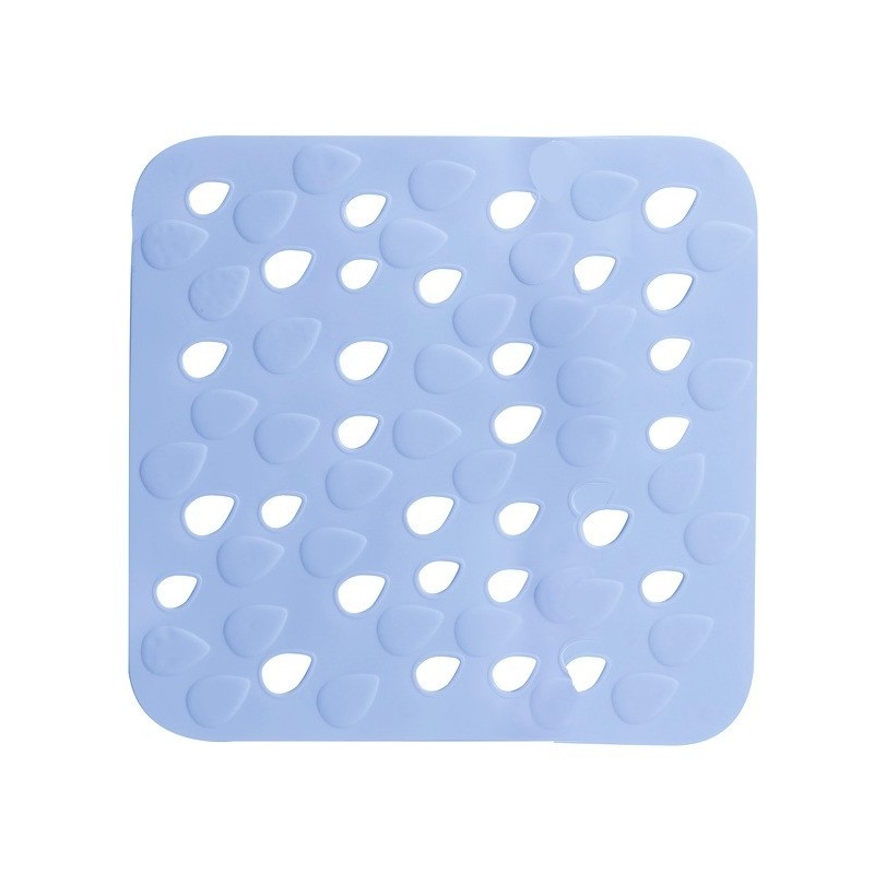 spirella Tapis Fond de douche PVC DROPS 54x54cm Bleu Spirella