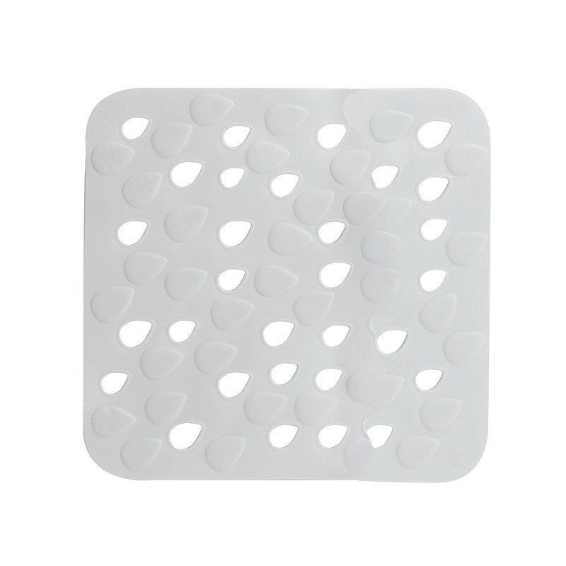 spirella Tapis Fond de douche PVC DROPS 54x54cm Gris Spirella