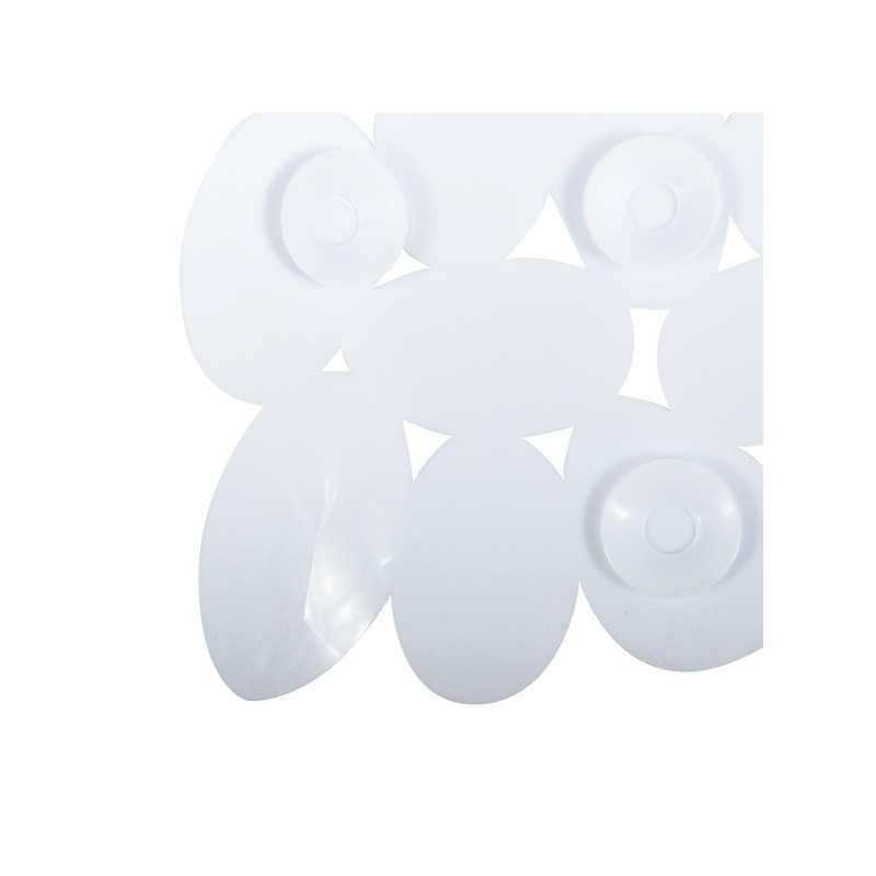 Spirella Tapis Fond De Douche PVC GALETS 53x53cm Blanc MSV