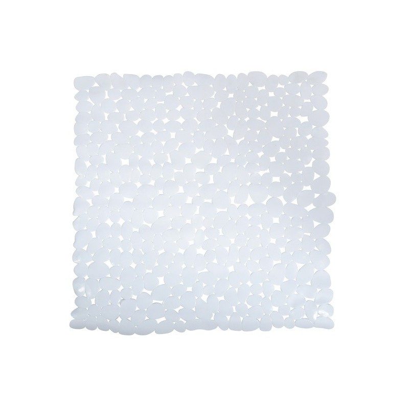 spirella Tapis Fond de douche PVC GALETS 53x53cm Blanc MSV