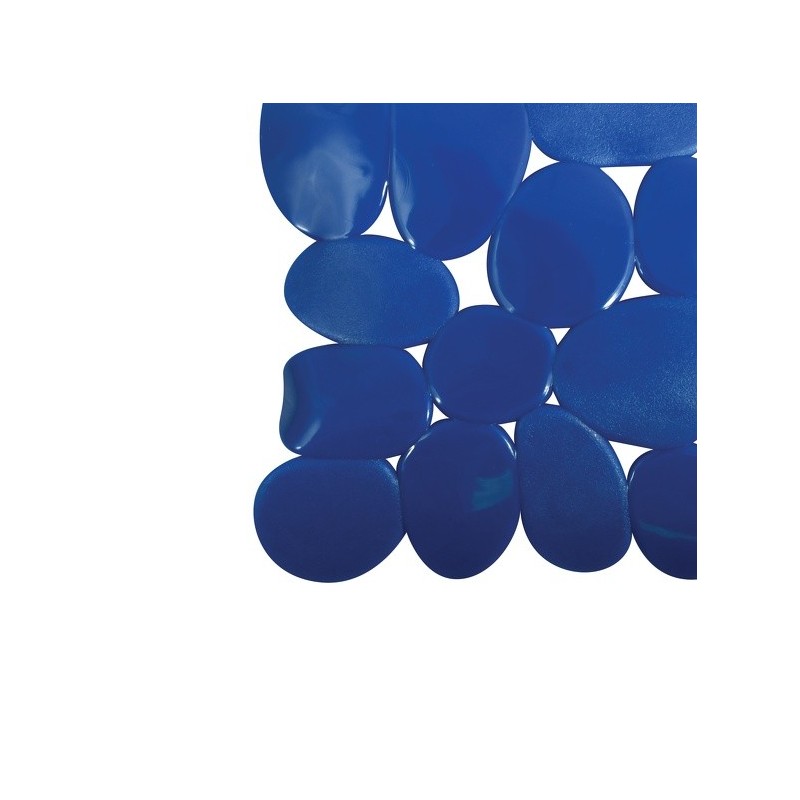 Spirella Tapis Fond De Douche PVC GALETS 53x53cm Bleu Marine MSV